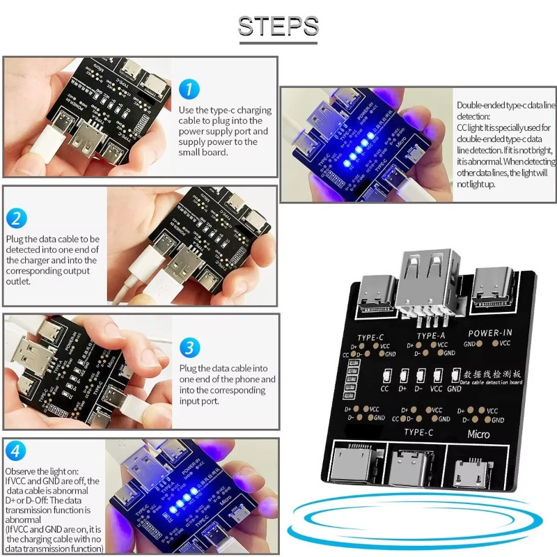 1/2/3Pcs DT3 USB Tester Data C - Tethering Cable Usb 评论和价格