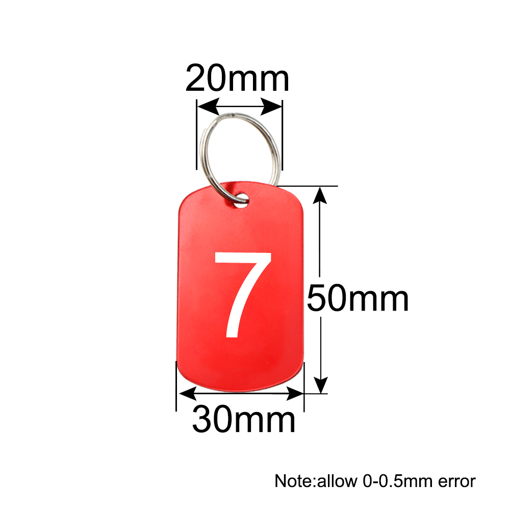 Number Tag Rectangular Aluminu - Photography Rules 评论和价格