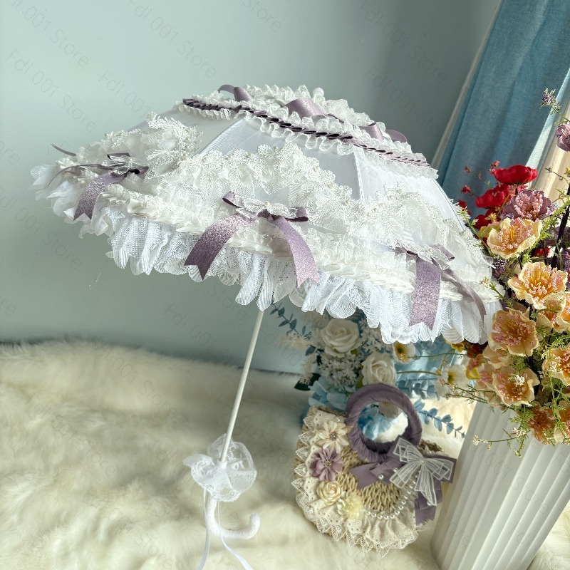 Lolita Girl Heart Princess Pur - Photography Umbrella 评论和价格