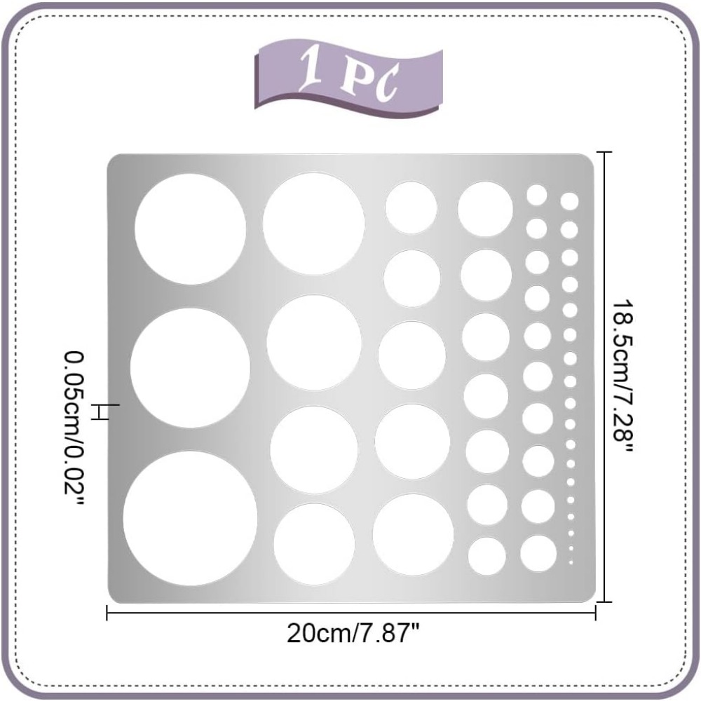 1Pcs Metal Circle Stencil Temp - Photography Rules 评论和价格