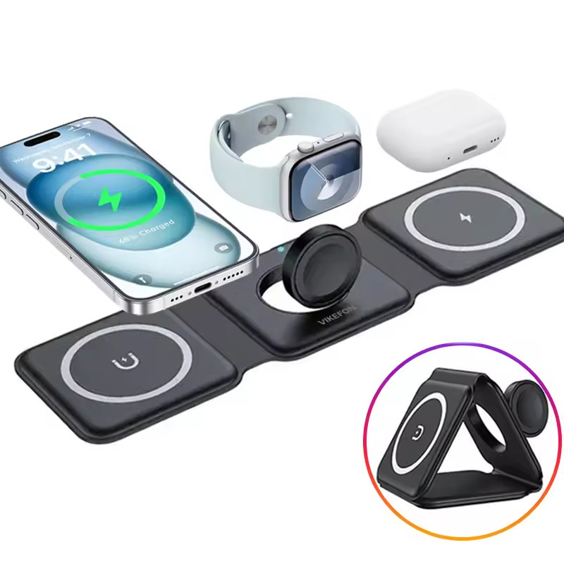 3-in-1 Magnetic Folding Wirele - Tethering Cable Usb 评论和价格