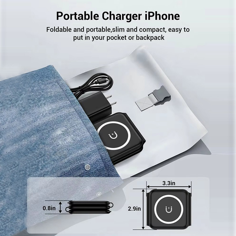3-in-1 Magnetic Folding Wirele - Tethering Cable Usb 评论和价格