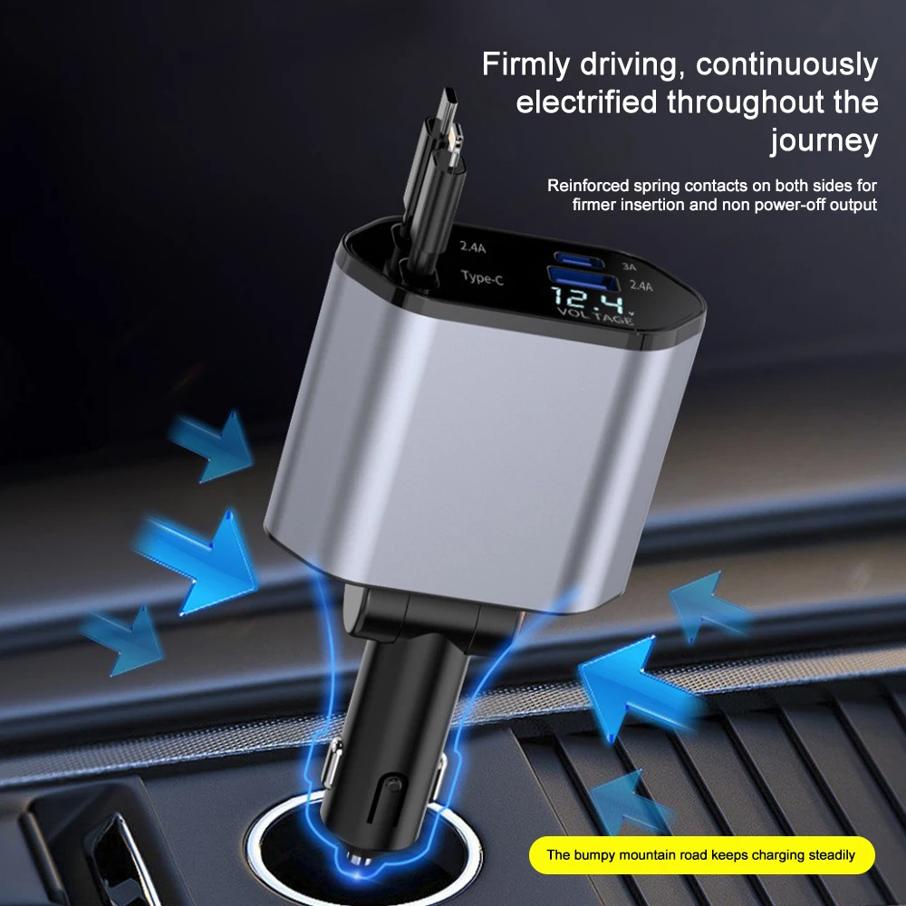Car Charger Adaptor 120W Fast  - Tethering Cable Usb 评论和价格