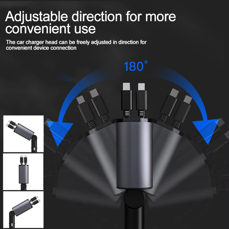 Car Charger Adaptor 120W Fast  - Tethering Cable Usb 评论和价格