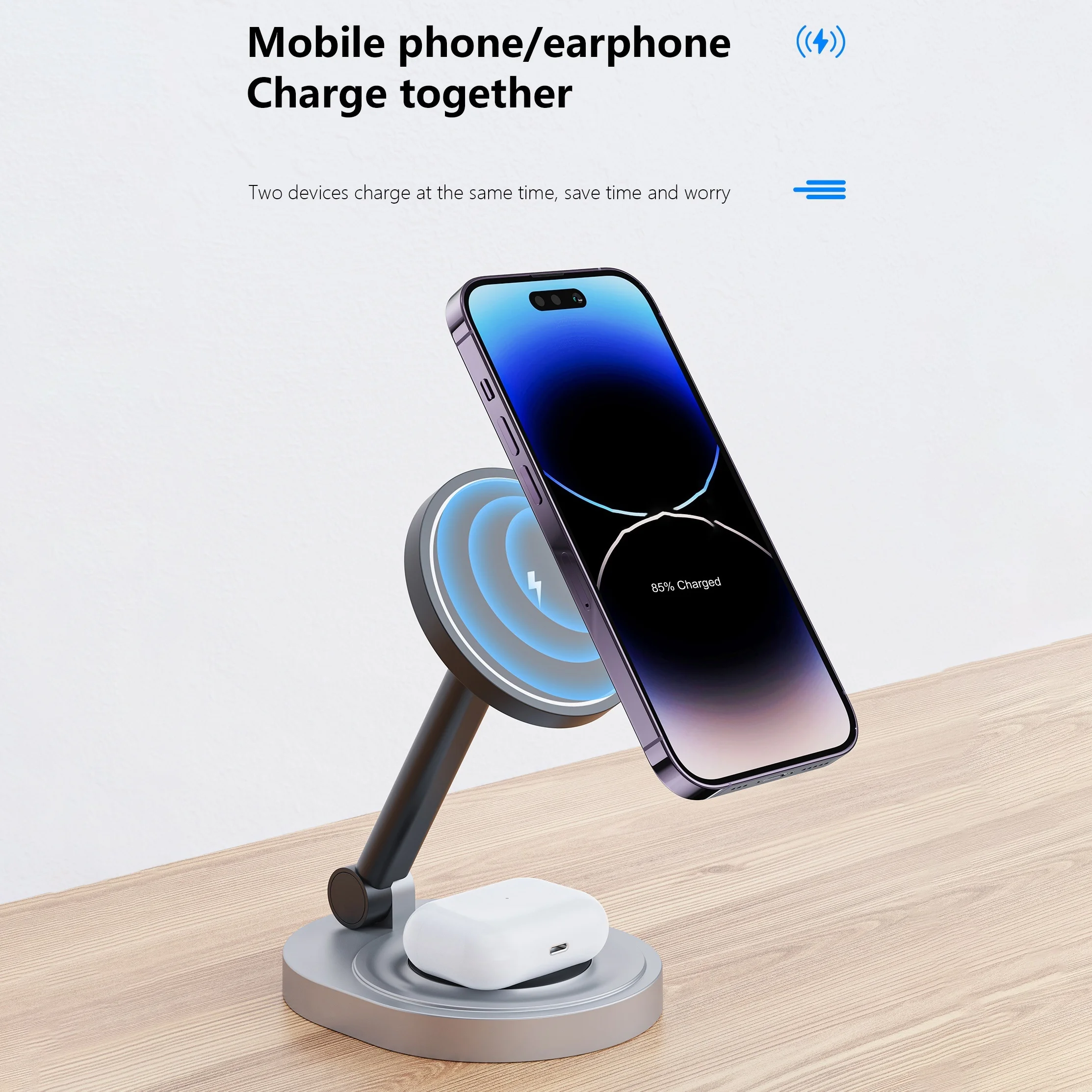 2 In 1 Magnetic Wireless Charg - Tethering Cable Usb 评论和价格