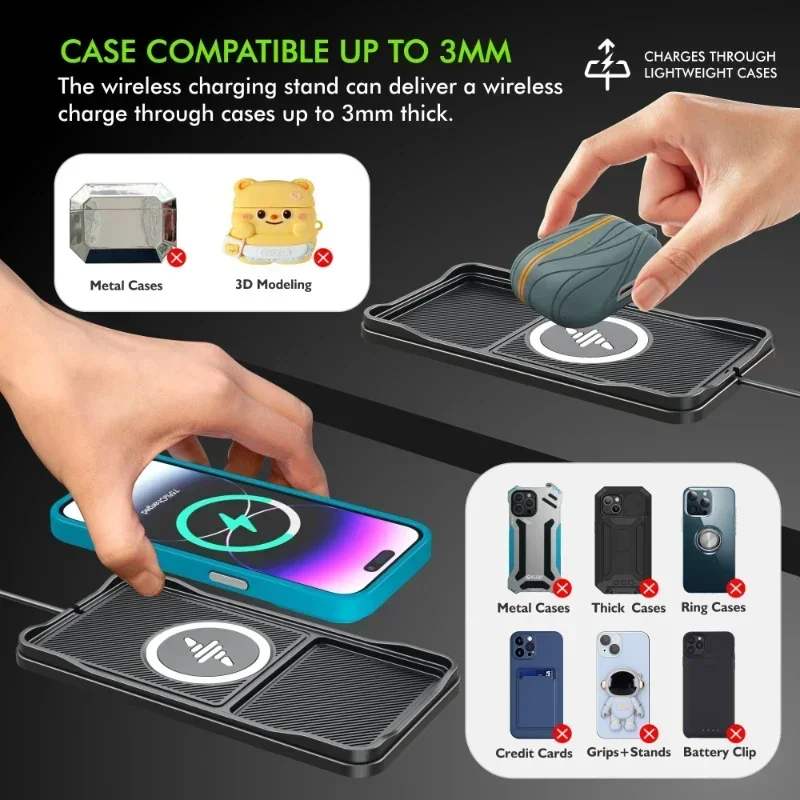 Car Wireless Charger Pad Base  - Tethering Cable Usb 评论和价格