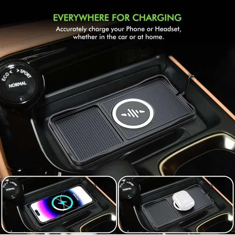 Car Wireless Charger Pad Base  - Tethering Cable Usb 评论和价格