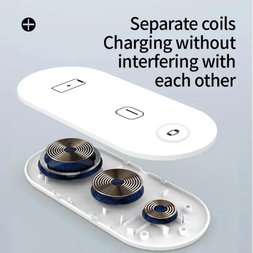 3-in-1 Wireless Charging Pad F - Tethering Cable Usb 评论和价格