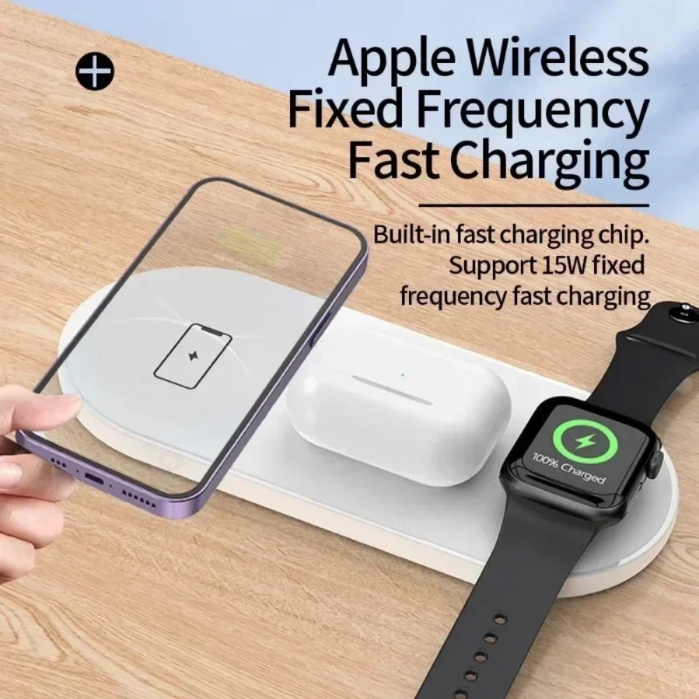 3-in-1 Wireless Charging Pad F - Tethering Cable Usb 评论和价格